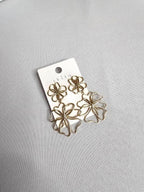 Boucles d’oreilles fleurs dorées acier inoxydable Ettis Mode