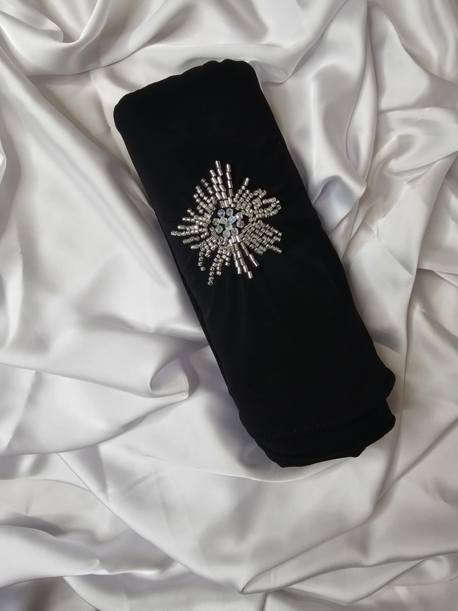 Hijab Jersey Perlé Élégance Ettis Mode