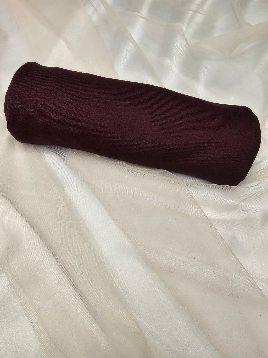 foulard femme long prune élégant porté plié ettis mode